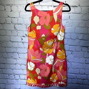 *SOLD* Trina Turk Floral Dress With Tassels